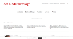 Desktop Screenshot of derkinderarztblog.com