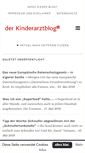 Mobile Screenshot of derkinderarztblog.com